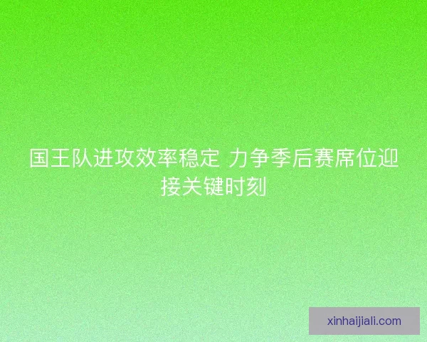 国王队进攻效率稳定 力争季后赛席位迎接关键时刻